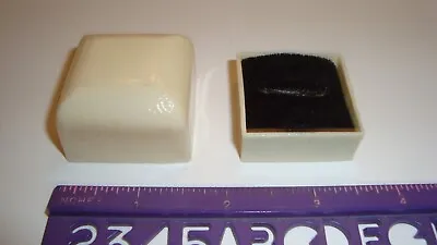 Vintage Plastic Celluloid Bakelite Ivory Color  Ring Box  Display • $4.99