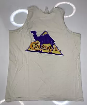 VINTAGE Camel Cigarette 1995 Tank Top T-shirt Men Large USA 90s • $19.95