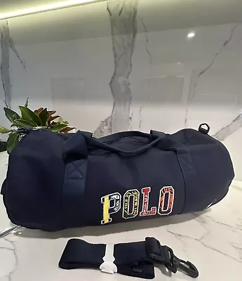 RALPH LAUREN DUFFLE BAG 50cm X25cm  X 25cm EMBROIDED LOGO • $308.26