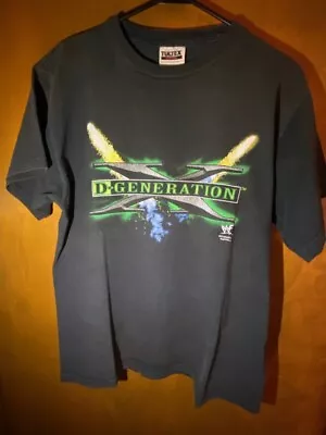 VINTAGE WWF WRESTLING D-GENERATION X TEE SHIRT Double Sided Youth XL (18-20) • $65