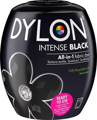 DYLON Washing Machine Dye Pod Clothes Intense Black Soft Furnishings UK NEW • £6.49