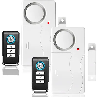 2x Security Wireless Remote Control Magnetic Sensor Door Window Burglar Alarm • $17.98