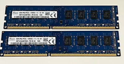 16GB 2x8GB SK Hynix DDR3 1600MHz PC3-12800U - HMT41GU6BFR8A Desktop Memory RAM • £6.50