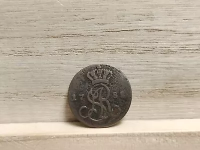 1788 EB 1 Penny (1 Grosz Grossus) Poland Copper Coin • $20