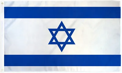 3x5 Foot Israel Flag - Israeli National Flags Polyester WE SUPPORT ISRAEL GAZA • $4.44