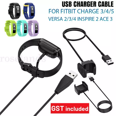 USB Replacement Charger Cable For Fitbit Charge 6 5 4 3 2 Luxe Versa 4 3 2 • $7.84