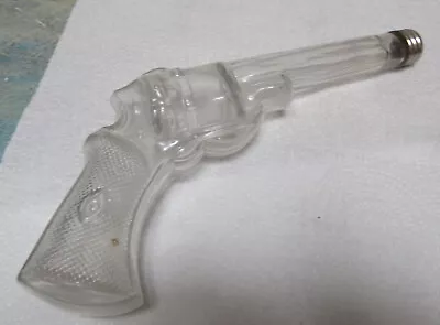 Vintage Clear Glass Pistol Gun Shaped Bottle • $0.99