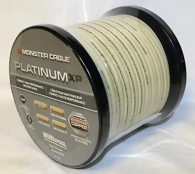 Monster Cable Platinum XP High Performance Speaker Wire 50ft NAVAJO WHITE OFC 🎁 • $49.95