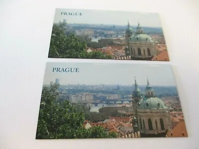 $9.86 • Buy Prague Magnets Set Of 2 Magnets Majestic View Czech Republic Bohemia  #1g