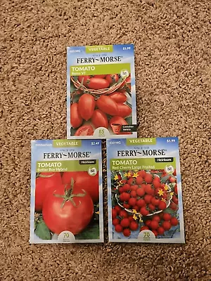 Roma Better Boy Cherry Tomato Burpee Vegetable Seed Packet Lot • $6.49