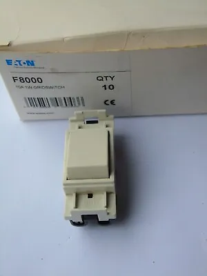 MEM EATON DELTA SPECTRA F8000 10A 10AX 1W 1 Way Grid Switch Module White • £11.99