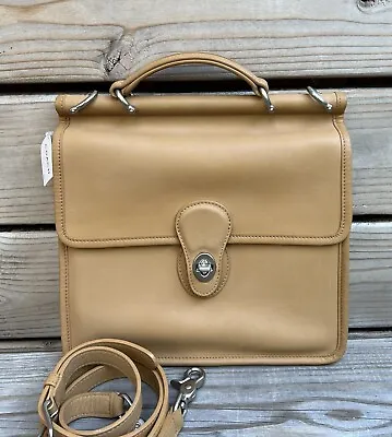 NWT Nickel Vintage Coach Willis Top Handle Satchel Bag 9927 Camel • $799