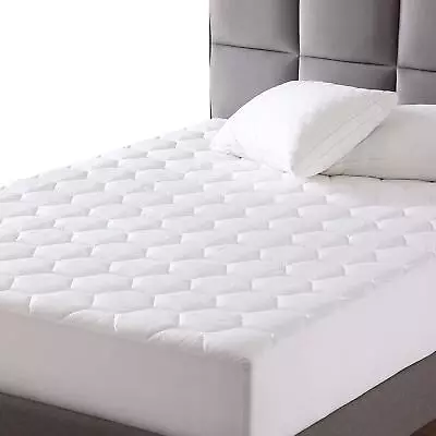 Full Size Mattress Pad Quilted Mattress Protector Fitted Sheet Mattress Cover... • $32.52