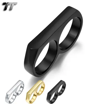 High Quality TT 316L Stainless Steel Double Band Ring Size 6-13 (RZ178) 2023 NEW • $19.99