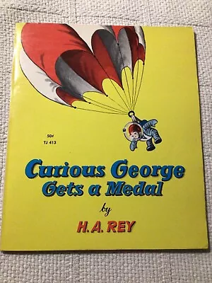 Curious George Gets A Medal By H.A. Rey - Scholastic 1st Printing Vintage • $3.98