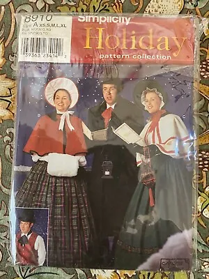 Simplicity 8910 Cut To  S  Dickens Christmas Style Costumes • $3