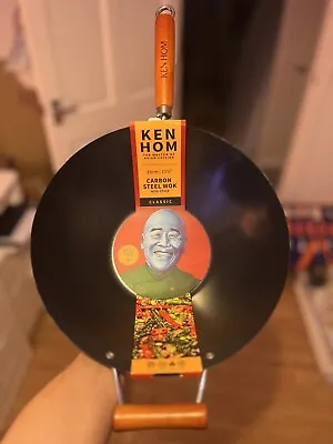 Ken Hom Classic 35cm Non-Stick Carbon Steel Wok - Free Postage! • £24.95