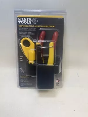 Klein Tools Compression Coax F Connector Installation Kit 3 Piece Set • $29.99
