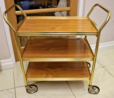 VINTAGE  3.Tier Drinks/tea/gin Trolley With Lift Off Top Tray. • £45