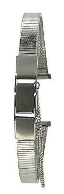 12mm Vintage Silver Tone Stainless Cocktail Dress  Metal Bracelet Watch Strap • £7.95