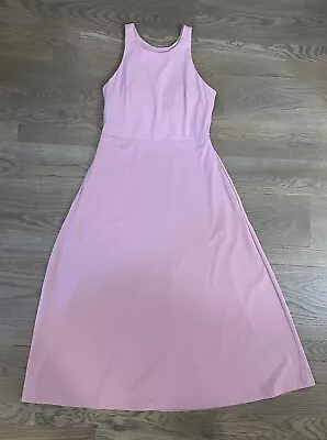 Soma Invisible Support Tech Knit Racerback Bra Dress Pockets Mauve Pink Size XS • $24