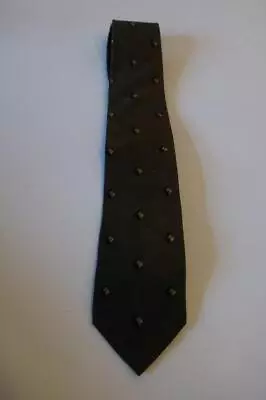 Mens Gianni Versace Medusa Head Gray Black Print Tie • $37.99