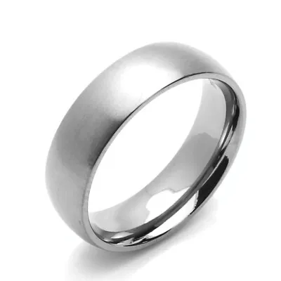 Men 6MM Comfort Fit Titanium Wedding Band Classic Domed Ring • $24.99