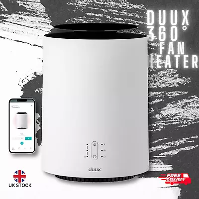 Duux Threesixty 2 Smart Fan Heater In White Dxch30uk • £45