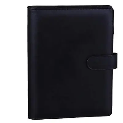£18.77 • Buy HAUTOCO PU Leather A5 6 Ring Planner Binder Cover, Refillable Notebook Binder