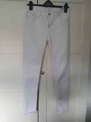 Mango Paty Skinny White Jeans Size 38 UK10 • £5