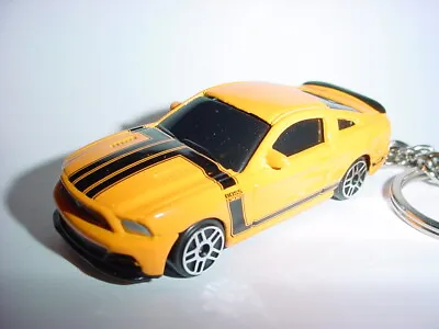 HOT 3D FORD MUSTANG BOSS 302 CUSTOM KEYCHAIN Key Ornament BLING 1/64 Gt Maisto • $12.04