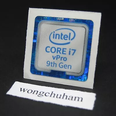 PC Notebook Sticker - CORE I7 VPro 9th Gen Sticker 18mm X 18mm #202211231507 • $2.22