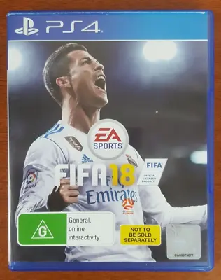 FIFA 18 PS4 Playstation 4 - Free Tracked Postage • $13.95