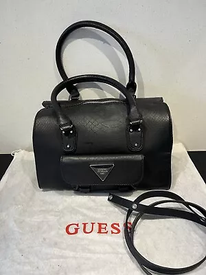 Guess Black Bowling Doctors Bag Faux Leather Shoulder Strap • £39.99