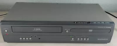 Tested ONLY DVD SIDE WORKS Magnavox DV200MW8 DVD VCR Combo VHS Player Broke • $39.95