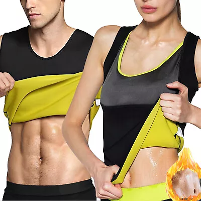 Women Men Body Shaper Neoprene Sweat Vest Slimming Sauna Waist Trainer Yoga Gym • $4.98