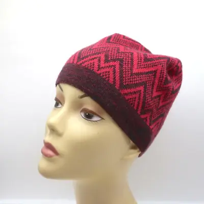 Missoni Zig Zag Knit Beanie Red Wool • $99