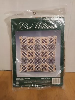 Vintage Elsa Williams Quick Stitch Pillow Kit Tipperary Petals  #06334 Sealed • $12