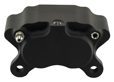 Ultima Black 4 Piston Caliper W/ Pads For Harley Models & Custom Applications • $144.60