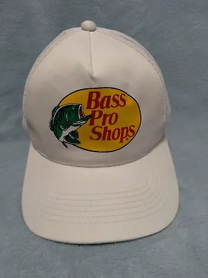 Bass Pro Shops Hat Color White Mesh Back One Size Fits Most Made In Bangladesh • $15.95