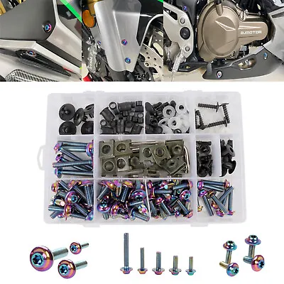 $39.99 • Buy Rainbow Stainless Steel Fairing Bolt Kit Bodywork Screws Set Accessories Parts