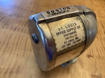 Vintage Boston Model L Pencil Sharpener W/ Authentic Mount Made In USA • $15