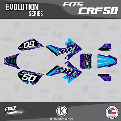 Graphics Kit For Honda CRF50 (2004-2012) Or (2013-2023) Evolution-Purple • $63.99