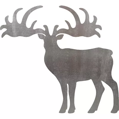 Elk Steel Cut Out Metal Art Decoration • $7.99