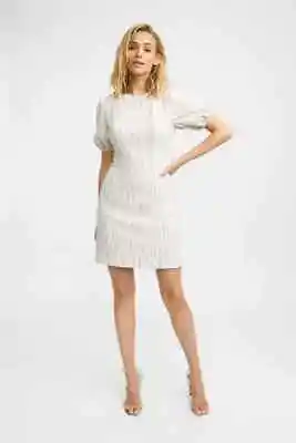 $35 • Buy KOOKAI Cream/beige Toronto Mini Dress Back Zip Lined Size 36 (8)