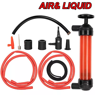 $15.54 • Buy Car Hand Siphon Oil Pump Fuel Petrol Diesel Fluid Liquid Lubricant Transfer Tool