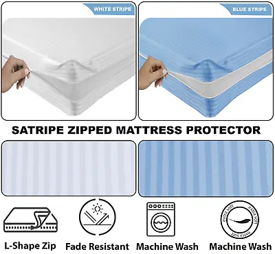 Anti Bed Bug Mattress Protector Bed Cover Total Encasement Full Zip Cover Double • £6.99