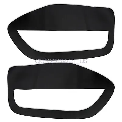 For 2005-2009 Ford Mustang Door Panel Insert Cards Cover Leather Black 2Pcs • $12.89