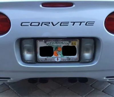 97-04 C5 Corvette Rear Bumper 1/8th Acrylic Letters Kit Inserts In Black Finish • $26.99