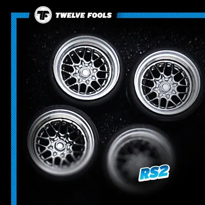 1/64 SCALE BS WHEELS  TIRES 3D PRINT 8.5mm TLV INNO TARMAC WORK MINIGT CUSTOMS • $8